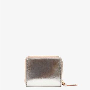 Silver Metallic Wallet - Clare V